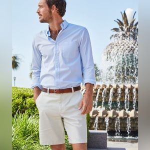 2 Pairs NWT Vineyard Vines 9” Stretch Breaker Short Size 33 - Pink & Stone Beige